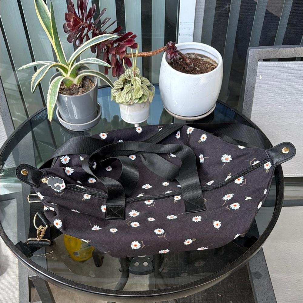 Alice + Olivia Daisy Print Duffel Bag